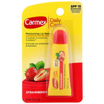 Carmex, Daily Care, Moisturizing Lip Balm, Strawberry, SPF 15, .35 oz (10 g) - The Supplement Shop