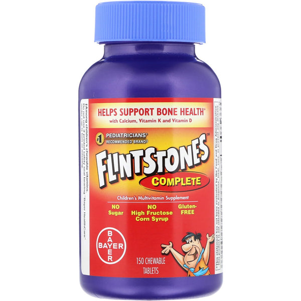 Flintstones, Complete, Children's Multivitamin Supplement, 150 Chewable Tablets - The Supplement Shop