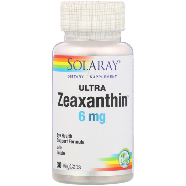 Solaray, Ultra Zeaxanthin, 6 mg, 30 VegCaps - The Supplement Shop