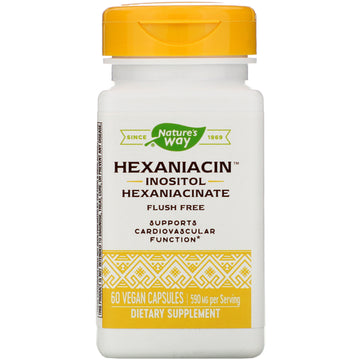 Nature's Way, HexaNiacin, 590 mg, 60 Vegan Capsules