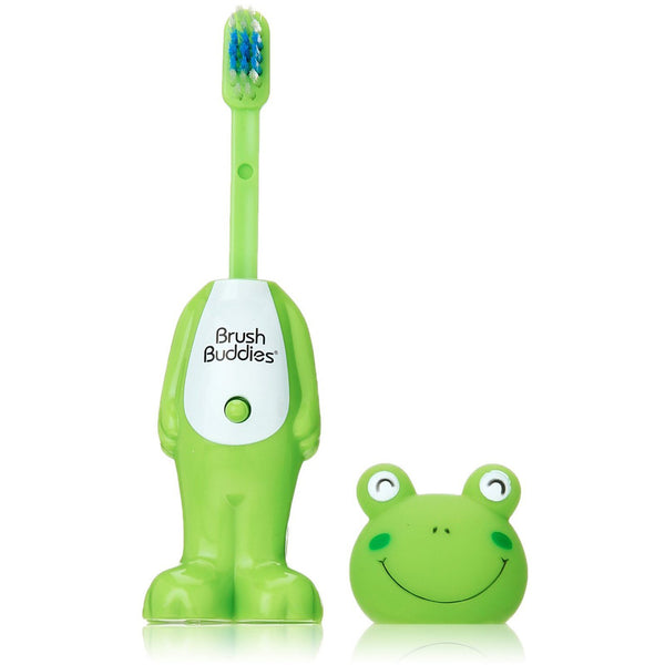 Brush Buddies, Poppin', Leapin' Louie Frog, Soft, 1 Toothbrush - The Supplement Shop