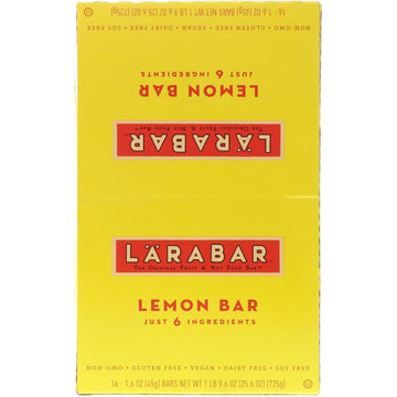 Larabar, Lemon Bar, 16 Bars, 1.6 oz (45 g) Each