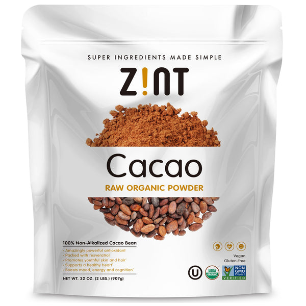 Zint, Raw Organic Cacao Powder, 32 oz (907 g) - The Supplement Shop