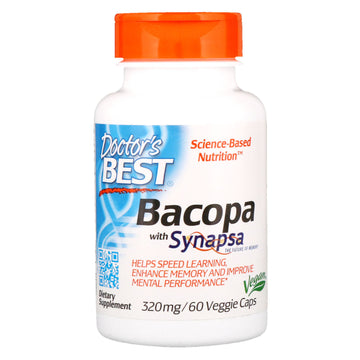 Doctor's Best, Bacopa with Synapsa, 320 mg, 60 Veggie Caps