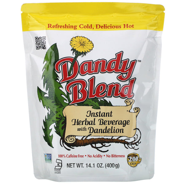 Dandy Blend, Instant Herbal Beverage with Dandelion, Caffeine Free, 14.1 oz (400 g) - The Supplement Shop