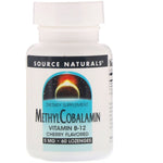 Source Naturals, MethylCobalamin, Vitamin B12, Cherry Flavored, 5 mg, 60 Lozenges - The Supplement Shop