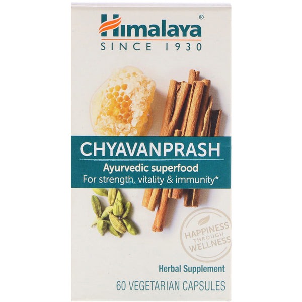 Himalaya, Chyavanprash Ayurvedic Superfood, 60 Vegetarian Capsules - The Supplement Shop