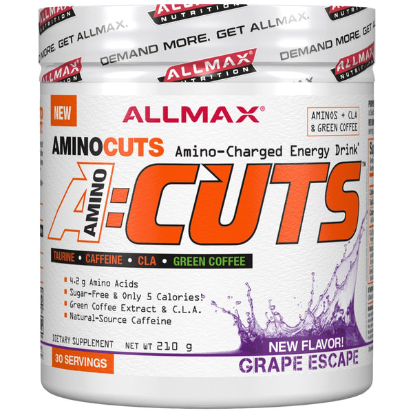 ALLMAX Nutrition, ACUTS, Amino-Charged Energy Drink, Grape Escape, 7.4 oz (210 g) - The Supplement Shop