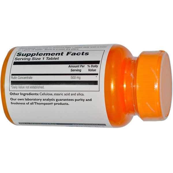 Thompson, Rutin, 500 mg, 60 Tablets - The Supplement Shop