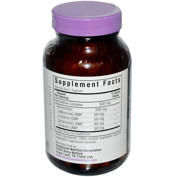 Bluebonnet Nutrition, Nucleotide Complex, RNA / DNA, 60 Vegetable Capsules