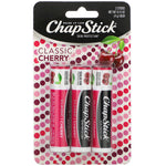 Chapstick, Lip Care Skin Protectant, Classic Cherry, 3 Sticks, 0.15 oz (4 g) Each - The Supplement Shop