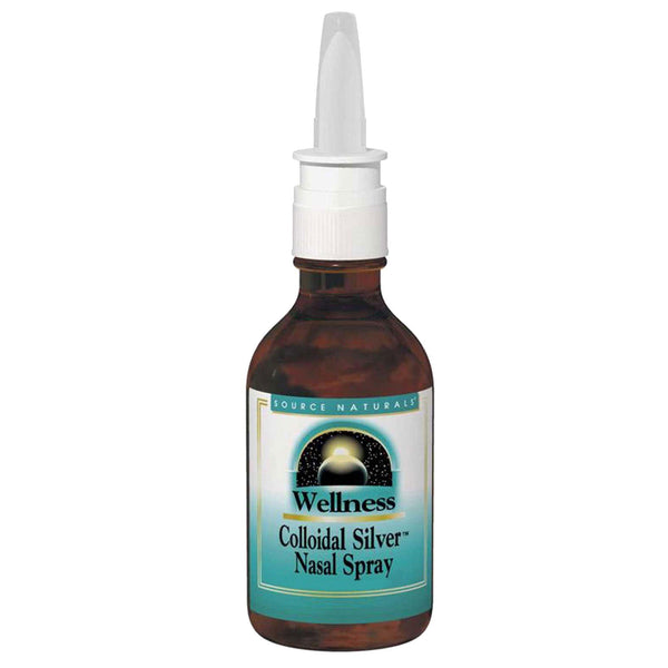 Source Naturals, Wellness, Colloidal Silver Nasal Spray, 10 PPM, 2 fl oz (59.14 ml) - The Supplement Shop