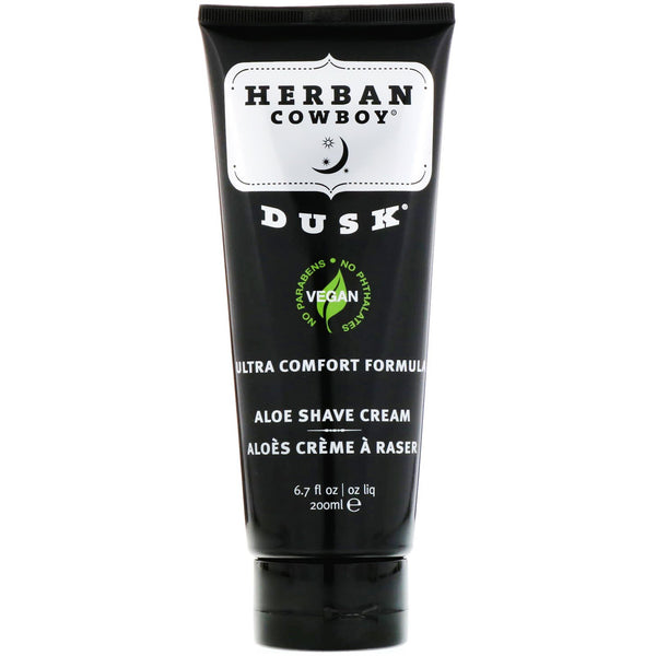 Herban Cowboy, Aloe Shave Cream, Dusk, 6.7 fl oz (200 ml) - The Supplement Shop