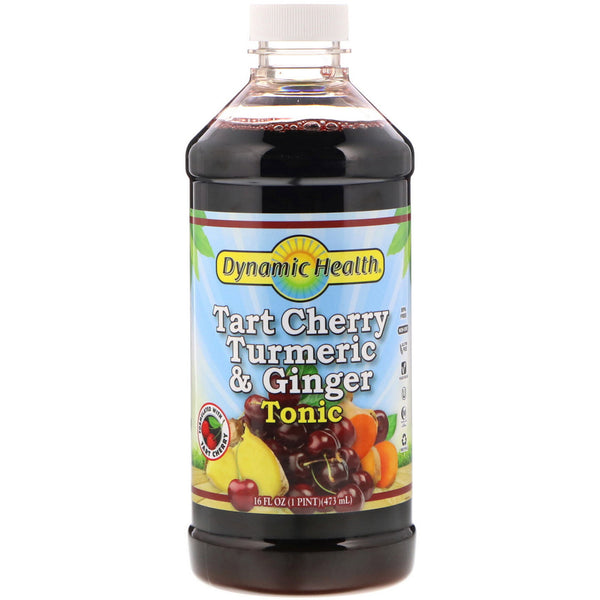 Dynamic Health Laboratories, Tart Cherry Turmeric & Ginger Tonic, 16 fl oz (473 ml) - The Supplement Shop
