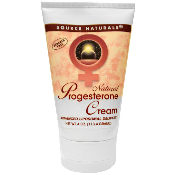 Source Naturals, Natural Progesterone Cream, 4 oz (113.4 g) - The Supplement Shop