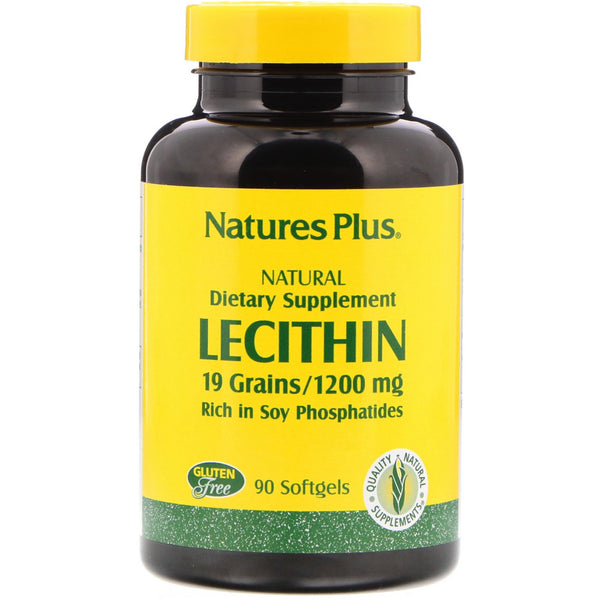 Nature's Plus, Lecithin, 1,200 mg, 90 Softgels - The Supplement Shop