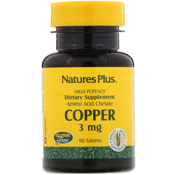 SALE Nature's Plus, Copper, 3 mg, 90 Tablets