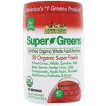 Country Farms, Super Greens, Certified Organic Whole Food Formula, Delicious Berry Flavor, 10.6 oz (300 g) - The Supplement Shop