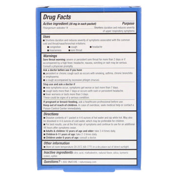 Nature's Way, Umcka®, Cold Relief, Soothing Hot Drink Mix, Ages 6+, Lemon, 10 Packets, 0.17 oz (5 g) Each