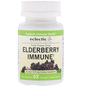 Eclectic Institute, Elderberry Immune, 475 mg, 90 Caps
