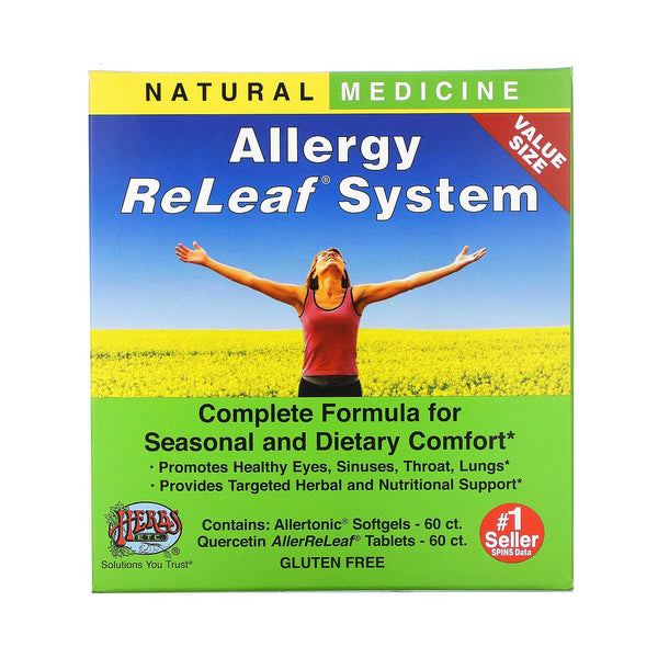 Herbs Etc., Allergy ReLeaf System, 2 Bottles, 60 Softgels/Tablets - The Supplement Shop