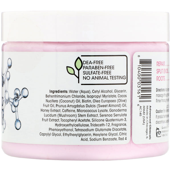 Advanced Clinicals, Biotin, Anti-Breakage Hair Repair, 12 fl oz (355 ml) - The Supplement Shop