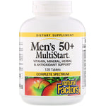 Natural Factors, Men's 50+ MultiStart, 120 Tablets - The Supplement Shop