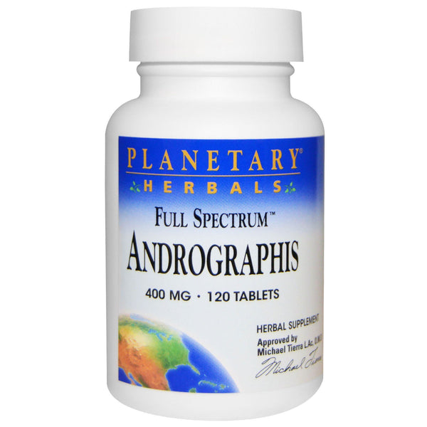 Planetary Herbals, Full Spectrum, Andrographis, 400 mg, 120 Tablets - The Supplement Shop