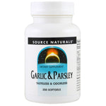 Source Naturals, Garlic & Parsley, 250 Softgels - The Supplement Shop
