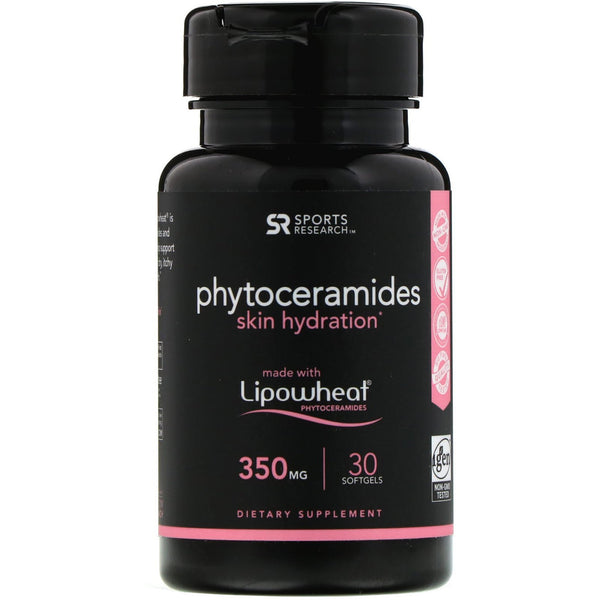 Sports Research, Phytoceramides Skin Hydration, 350 mg, 30 Softgels - The Supplement Shop