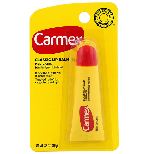 Carmex, Classic Lip Balm, Medicated, .35 oz (10 g) - The Supplement Shop