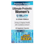 Natural Factors, Ultima Probiotic Women's, 12 Billion CFU, 60 Vegetarian Capsules - The Supplement Shop