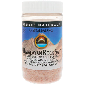 Source Naturals, Crystal Balance, Himalayan Rock Salt, Fine Grind, 12 oz (340 g)