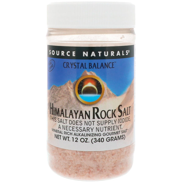 Source Naturals, Crystal Balance, Himalayan Rock Salt, Fine Grind, 12 oz (340 g) - The Supplement Shop