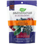 Nature's Way, Sambucus Elderberry, Vitamin C Lozenges, Wild Cherry Flavored, 24 Lozenges - The Supplement Shop