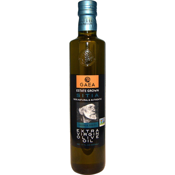 Gaea, Green & Fruity, Extra Virgin Olive Oil, 17 fl oz (500 ml) - The Supplement Shop