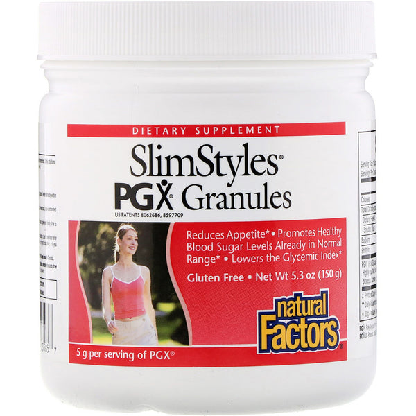 Natural Factors, SlimStyles, PGX Granules, Unflavored, 5.3 oz (150 g) - The Supplement Shop