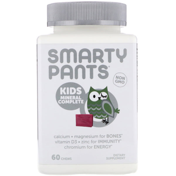 SmartyPants, Kids Mineral Complete, Multimineral, Mixed Berry, 60 Chews - The Supplement Shop