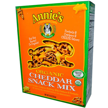 Annie's Homegrown, Organic, Snack Mix, Cheddar, 9 oz (255 g)