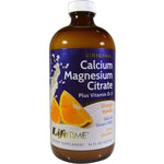 LifeTime Vitamins, Calcium Magnesium Citrate, Plus Vitamin D-3, Orange Vanilla, 16 fl oz (473 ml) - The Supplement Shop