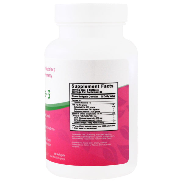 Fairhaven Health, Pregnancy Plus, Omega 3, 90 Softgels - The Supplement Shop