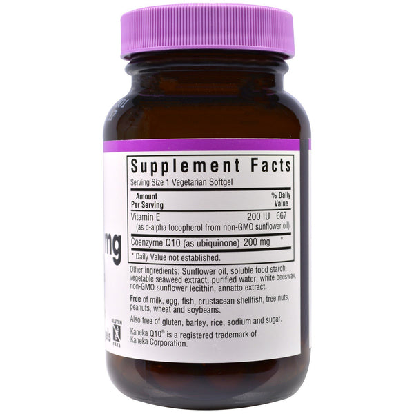 Bluebonnet Nutrition, CoQ10, 200 mg, 60 Veggie Softgels - The Supplement Shop