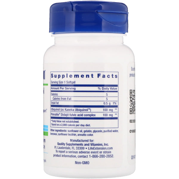 Life Extension, Super Ubiquinol CoQ10 with Enhanced Mitochondrial Support, 100 mg, 30 Softgels - The Supplement Shop