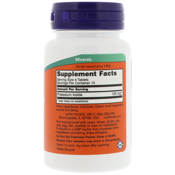 Now Foods, Potassium Iodide, 30 mg, 60 Tablets