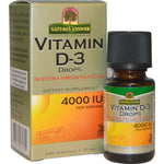 Nature's Answer, Vitamin D-3 Drops, 4,000 IU, 0.5 fl oz (15 ml) - The Supplement Shop