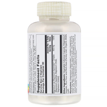 Solaray, Magnesium Asporotate, 400 mg, 180 VegCaps