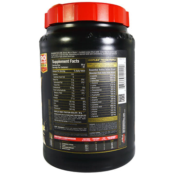 ALLMAX Nutrition, Isoflex, Pure Whey Protein Isolate (WPI Ion-Charged Particle Filtration), Vanilla, 2 lbs (907 g)