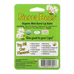 Sierra Bees, Organic Lip Balms, Mint Burst, 4 Pack, .15 oz (4.25 g) Each - The Supplement Shop