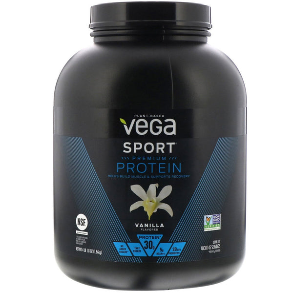Vega, Sport Protein, Vanilla , 4 lb 1.8 oz (1.86 kg) - The Supplement Shop