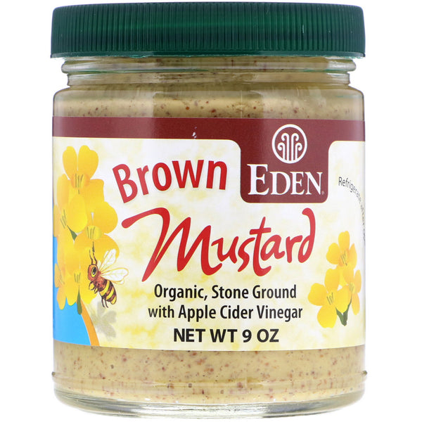 Eden Foods, Organic Brown Mustard, 9 oz (255 g) - The Supplement Shop